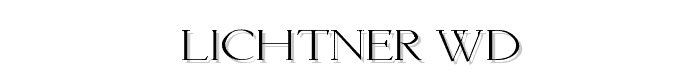 Lichtner Wd font